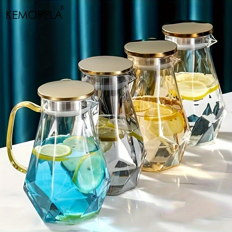 1PCS Diamond Texture Glass Tea - Coffee Equipment Home avaliação e preço