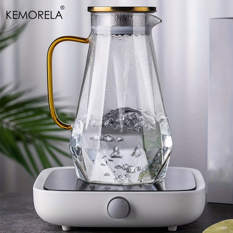 1PCS Diamond Texture Glass Tea - Coffee Equipment Home avaliação e preço