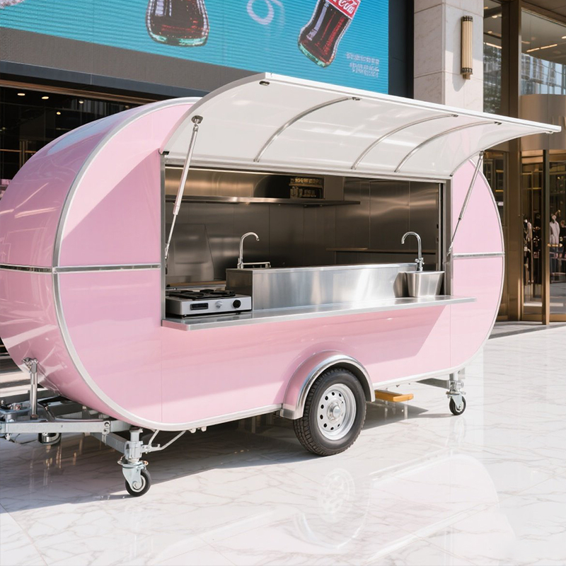 Small Mobile Food Trailer with - Coffee Shop Equipment Setup avaliação e preço