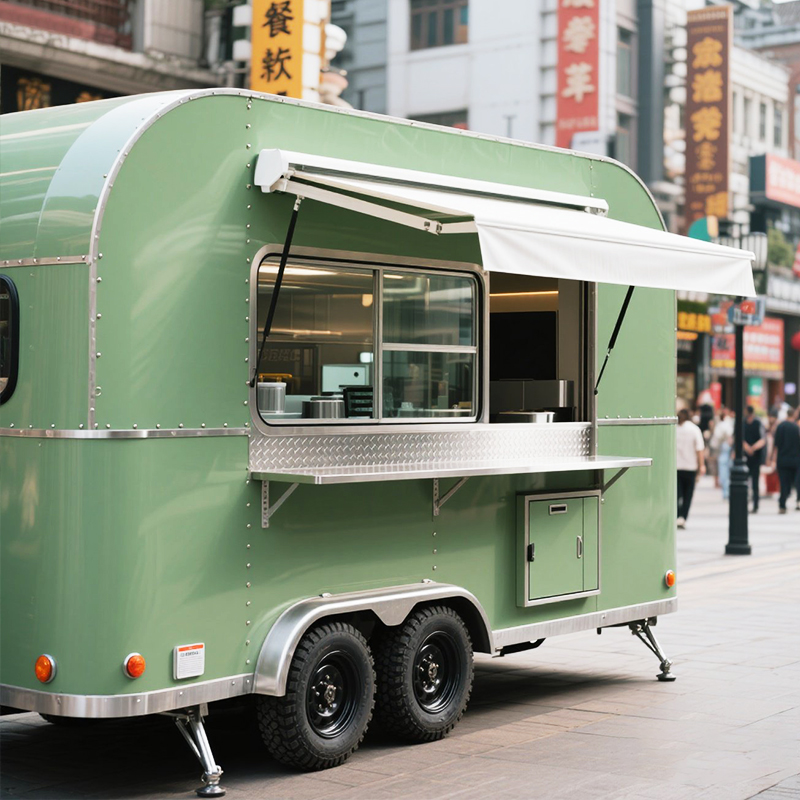 Small Mobile Food Trailer with - Coffee Shop Equipment Setup avaliação e preço