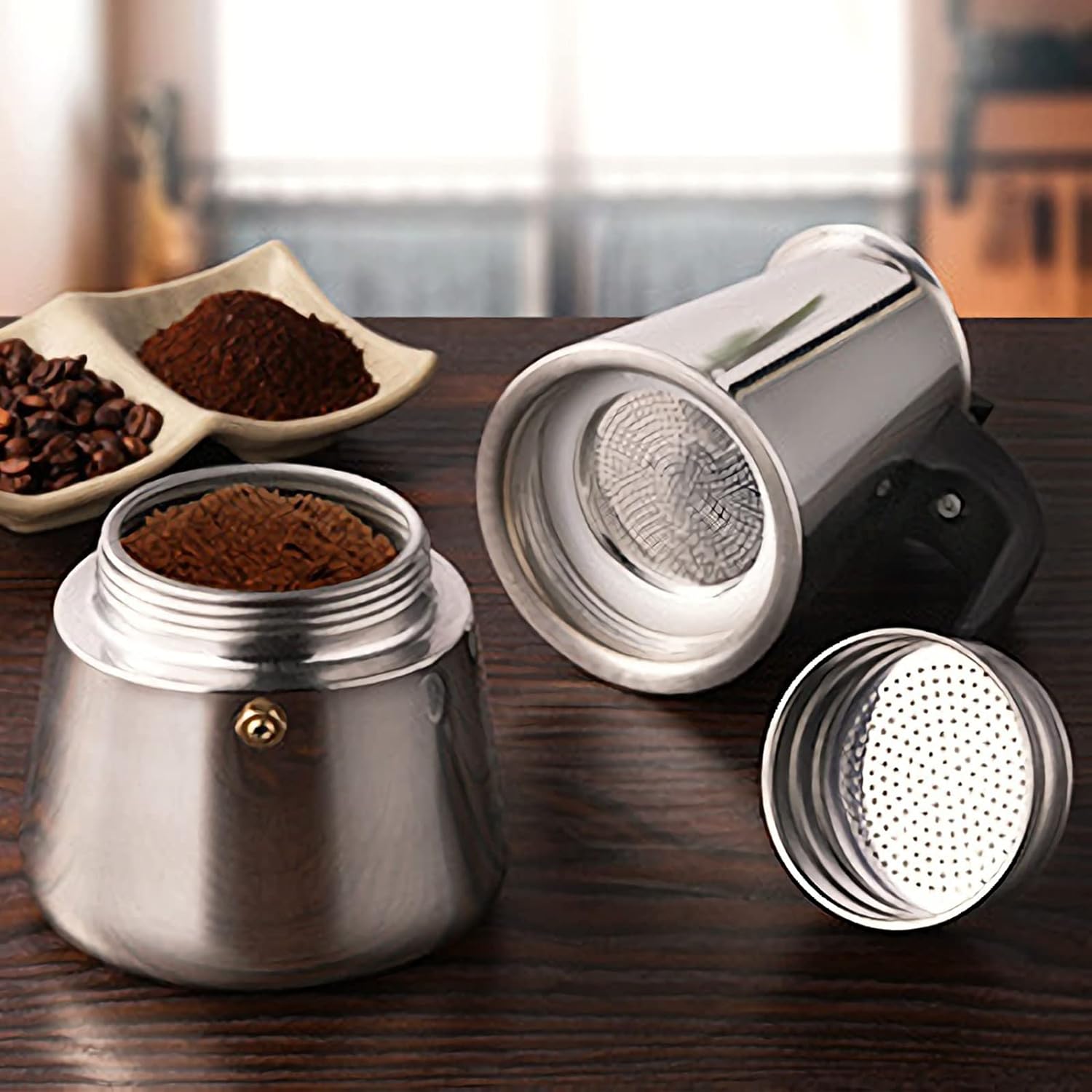 4/6/9 Cups Moka Pot Caffe Mach - Coffee Equipment Wdt avaliação e preço