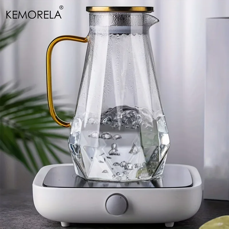 1PCS Diamond Texture Glass Tea - Coffee Equipment Home avaliação e preço