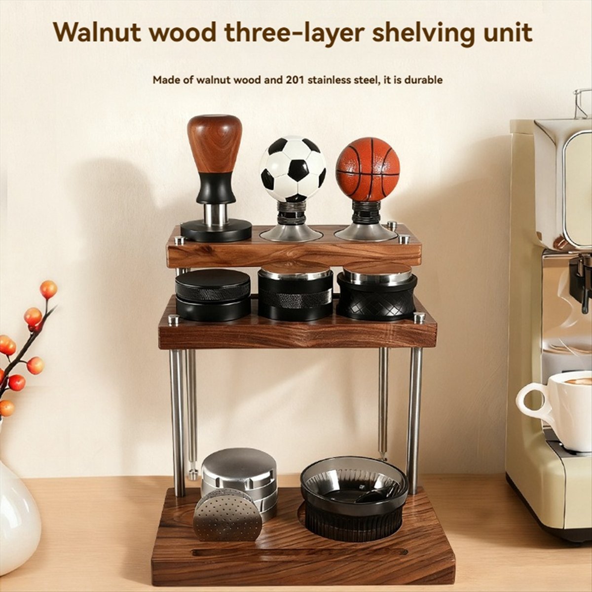 A38F Wooden Espresso Tamper Ho - Coffee.Equipment Parts avaliação e preço