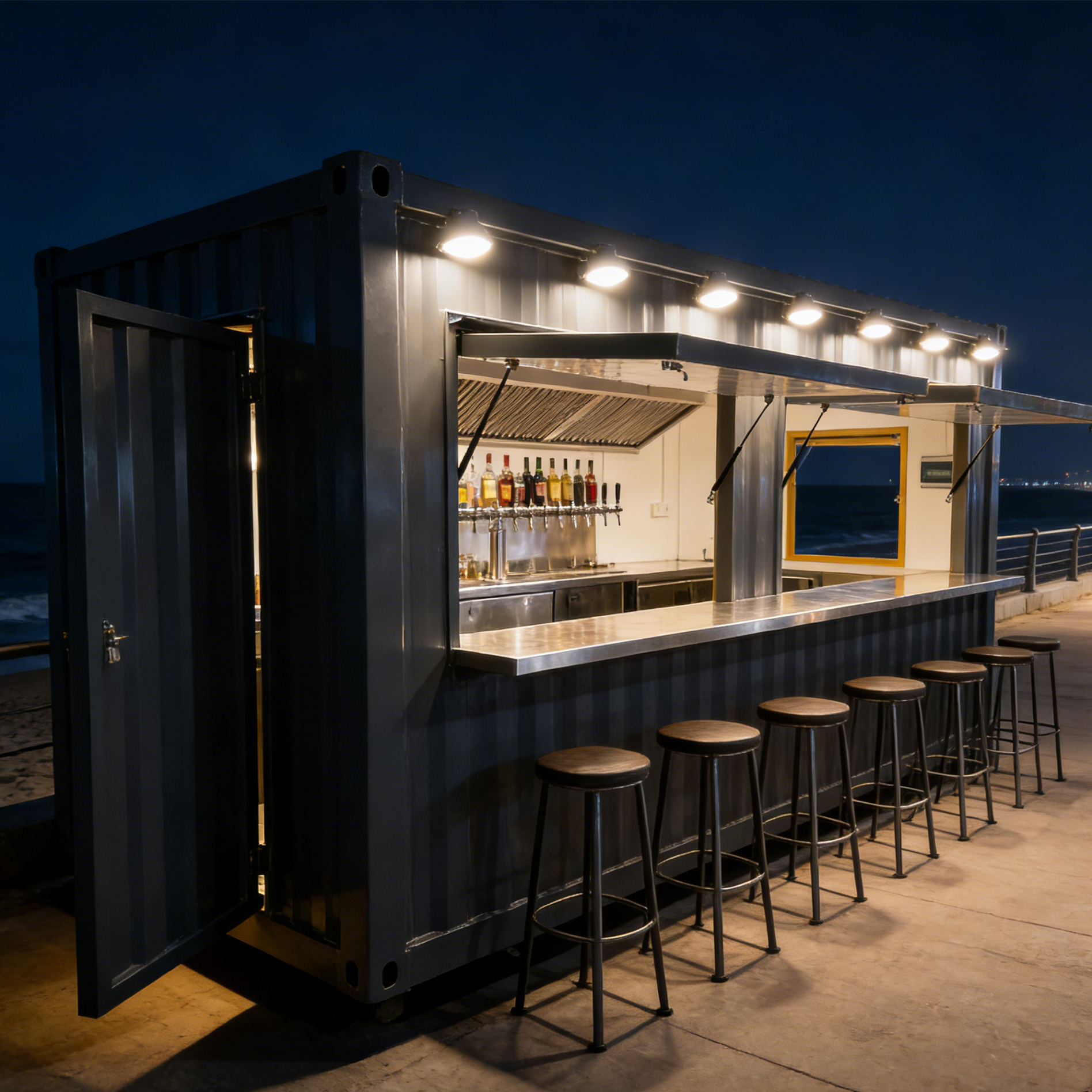 Prefabricated Container Restau - Coffee Shop Equipment Setup avaliação e preço